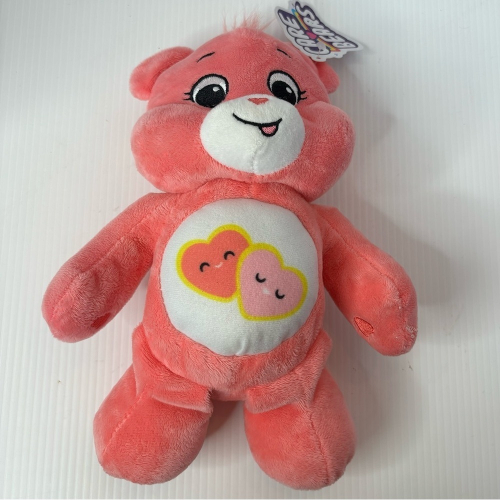 Care Bears Pink Plush Love A Lot Bear 10” Basic Fun 2022 New With Tags NWT Toy - Picture 3 of 9